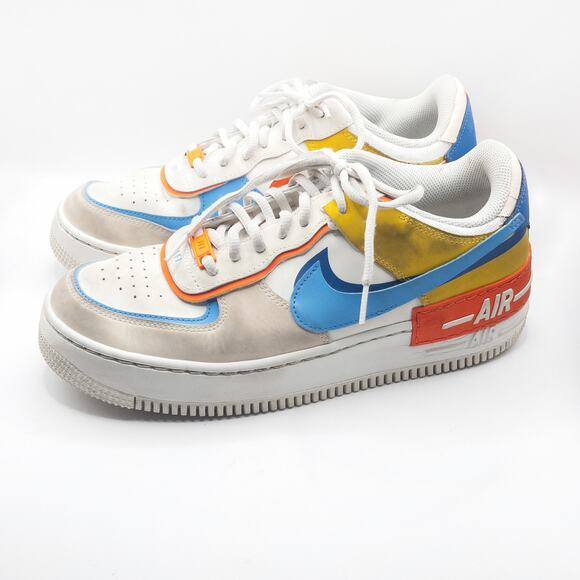 Nike Women’s Sneakers Y2K Street Remix AF1 Shadow Multi Swoosh Color Block 11 - Picture 2 of 8